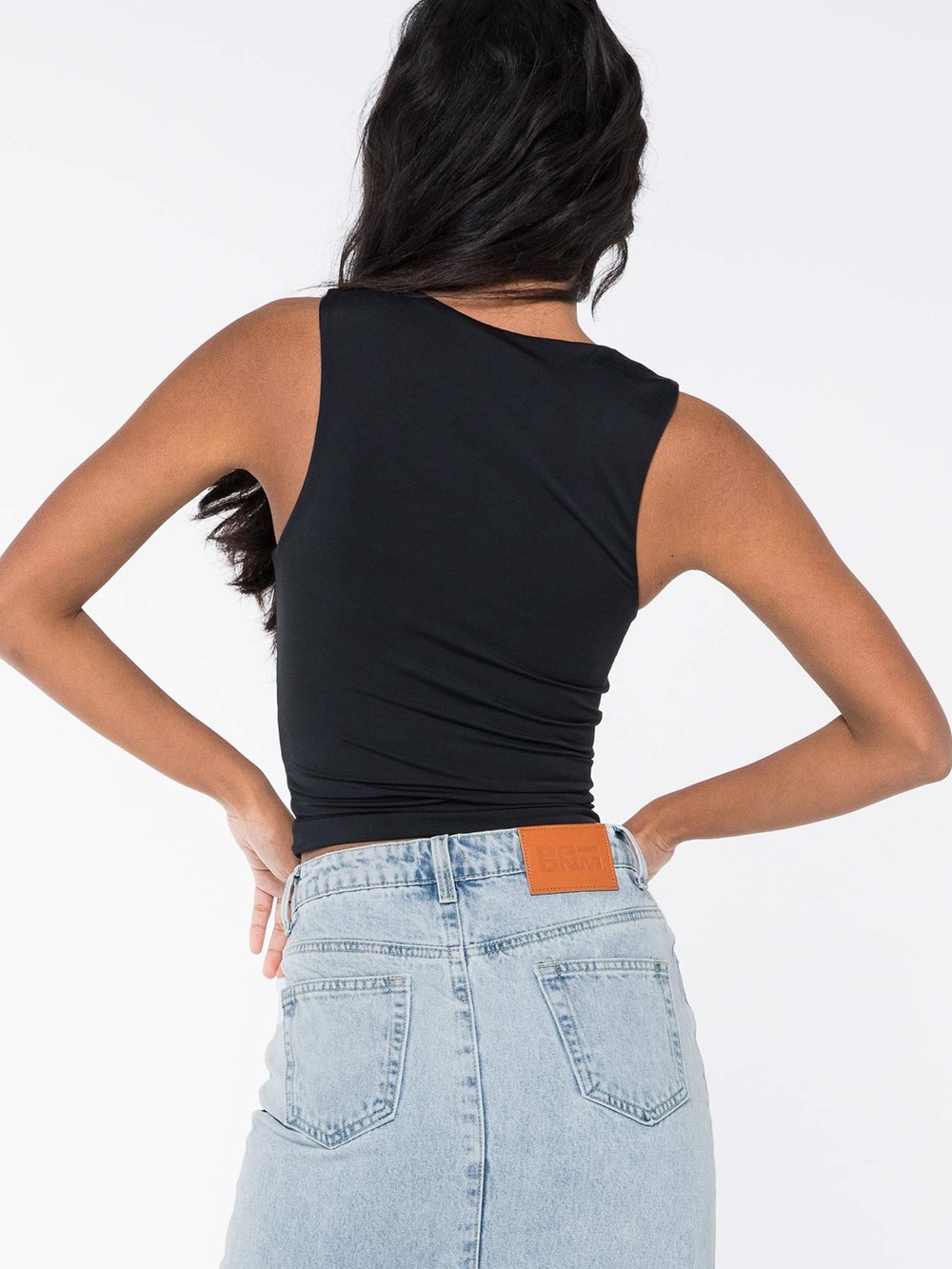 Princess Polly Back in Time Tank Top in Black - Size 4 - Picture 11 of 13